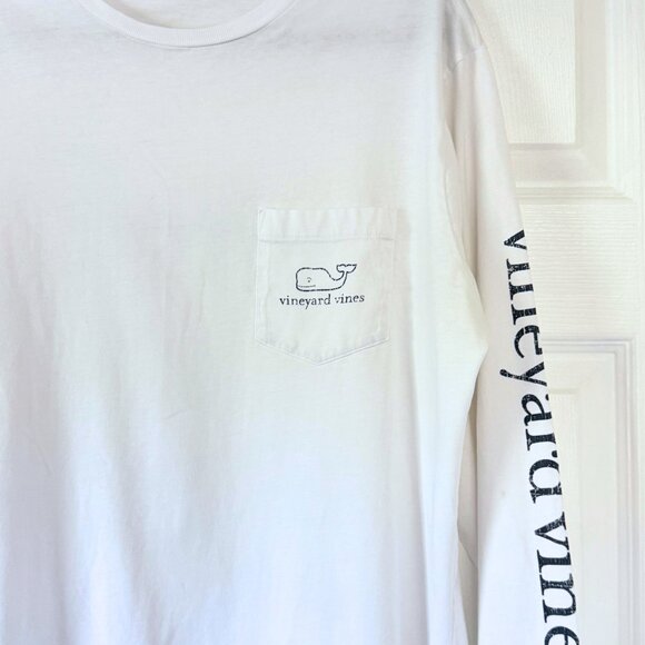 VINEYARD VINES Vintage Whale Long-Sleeve Pocket Tee - Picture 9 of 9